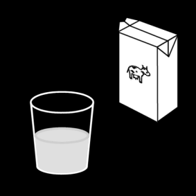 melk / glas melk